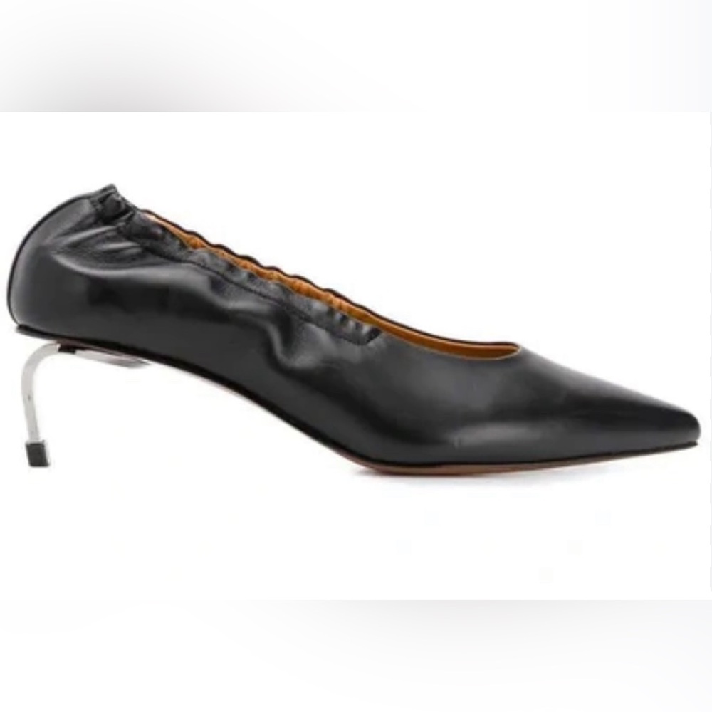 Robert Clergerie amour metal heel leather pumps heels  size 36.5